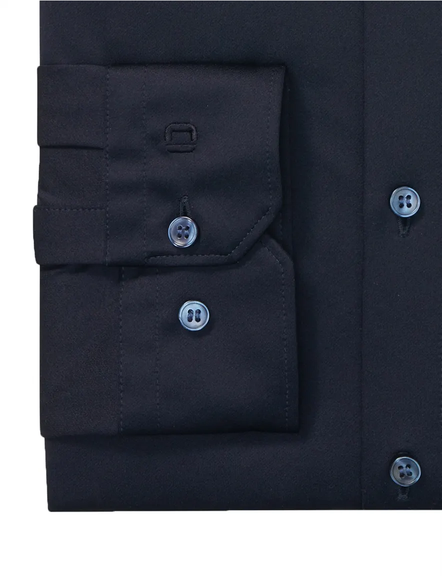 Olymp overhemd No. Six 24/seven donkerblauw
