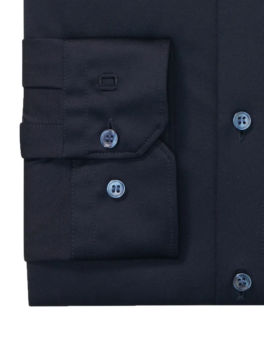 Olymp overhemd No. Six body fit donkerblauw