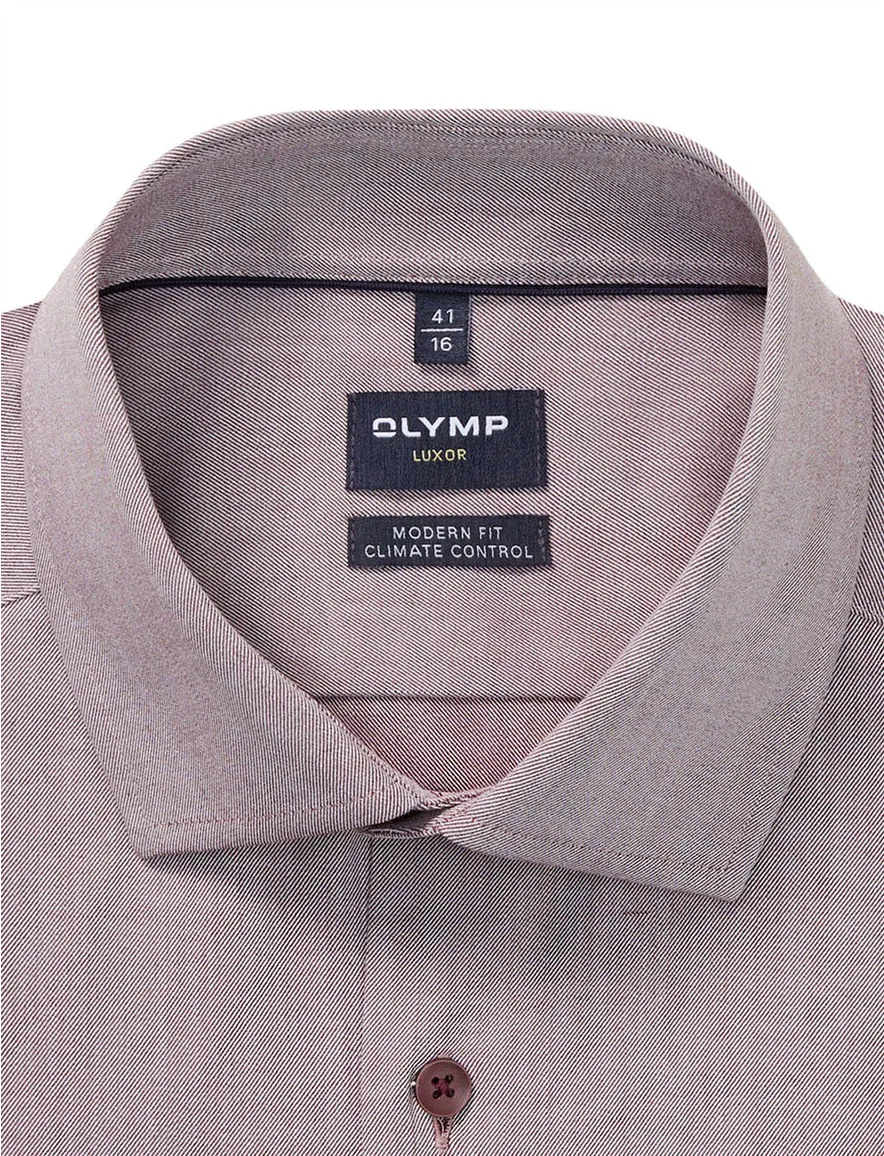 Olymp Luxor Modern Fit overhemd rood