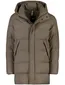 Duno winterjas effen khaki gewatteerd normale fit
