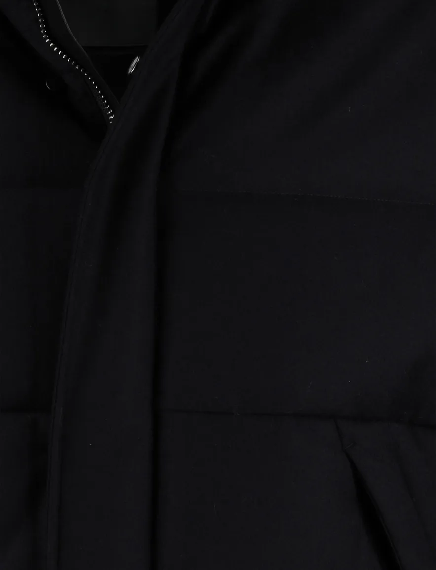 jas Duno zwart lamswol effen