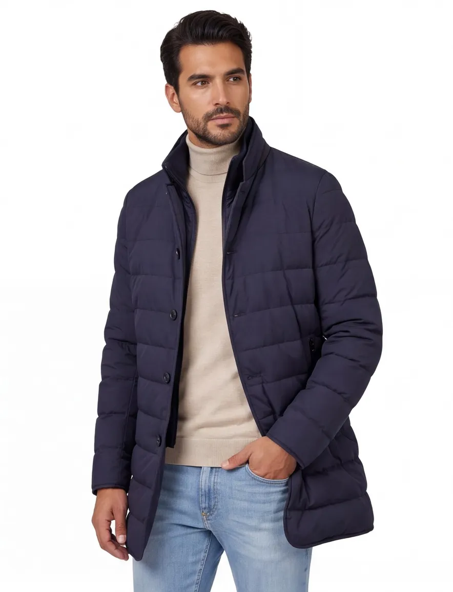 Duno winterjas donkerblauw Licosa 2.0 effen