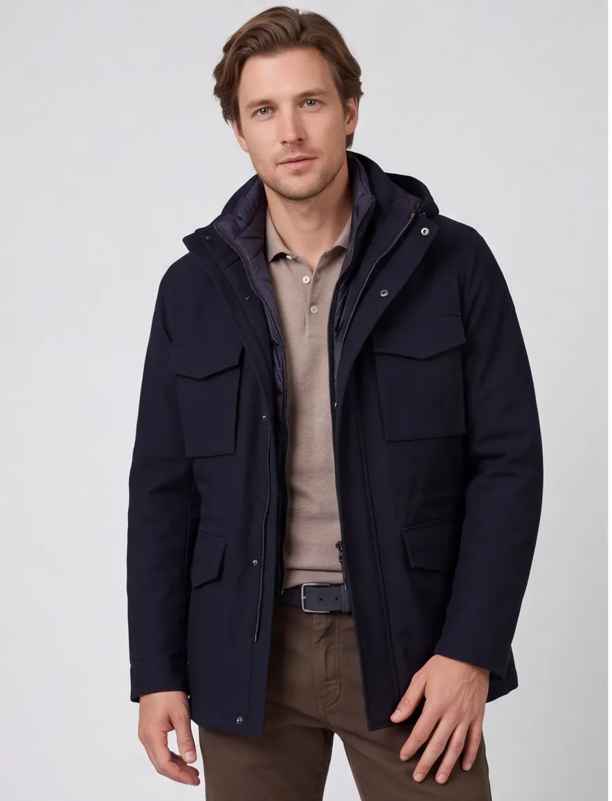 Duno Parma winterjas waterdicht navy