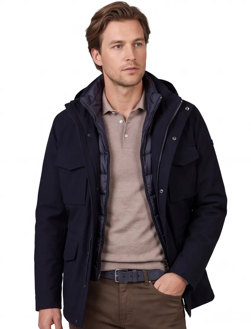 Duno Parma winterjas waterdicht navy