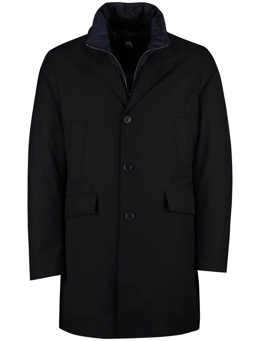 Duno Spencer winterjas donkerblauw waterdicht