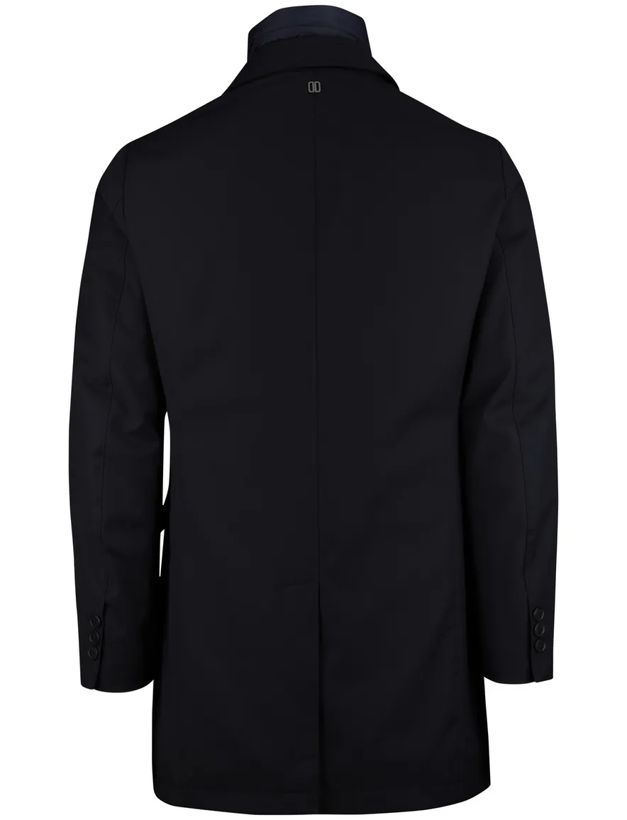 Duno Spencer winterjas donkerblauw waterdicht
