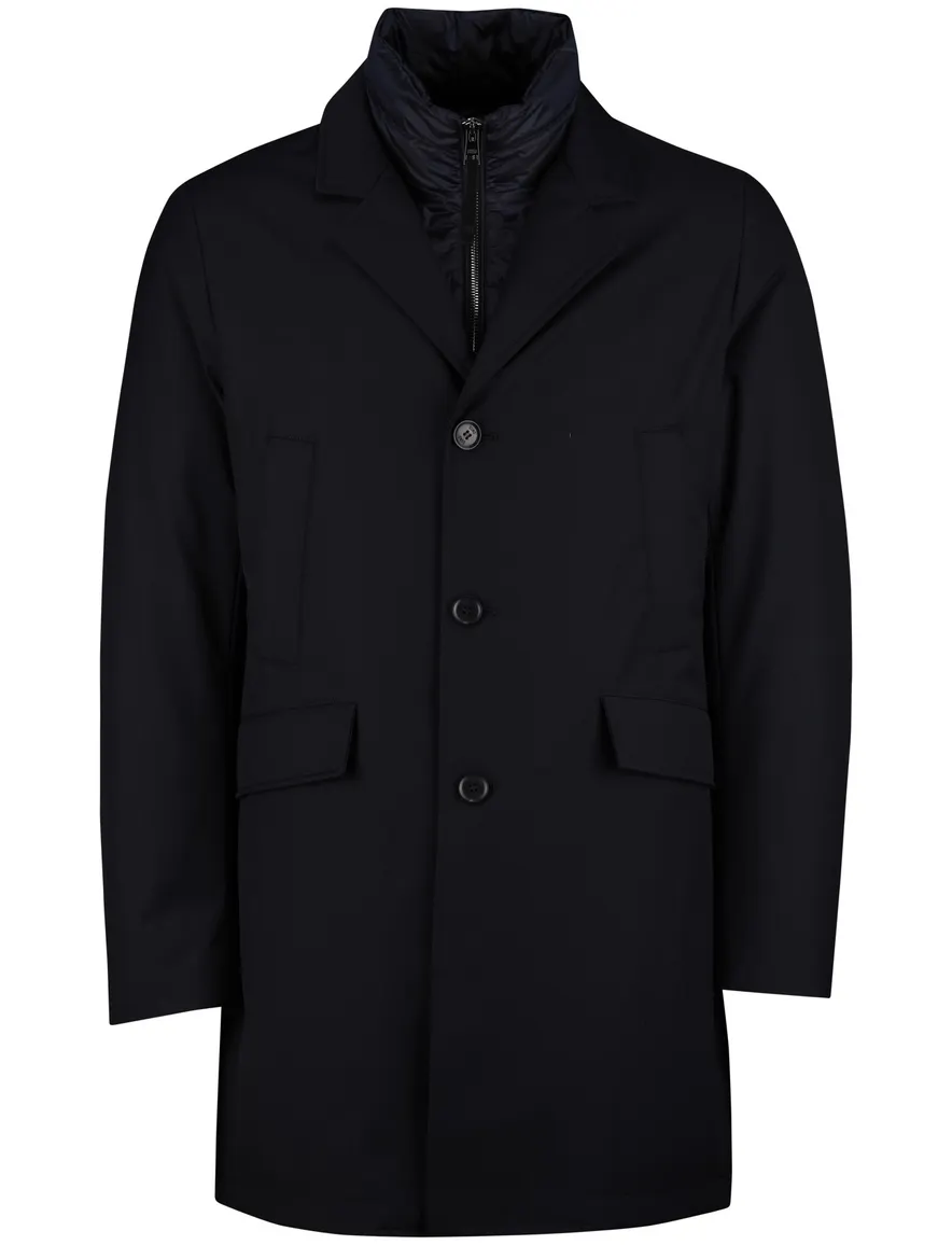 Duno Spencer winterjas donkerblauw waterdicht