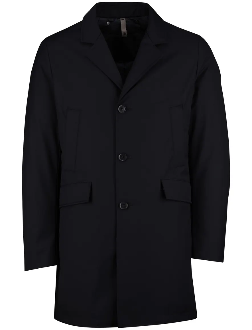 Duno Spencer winterjas donkerblauw waterdicht