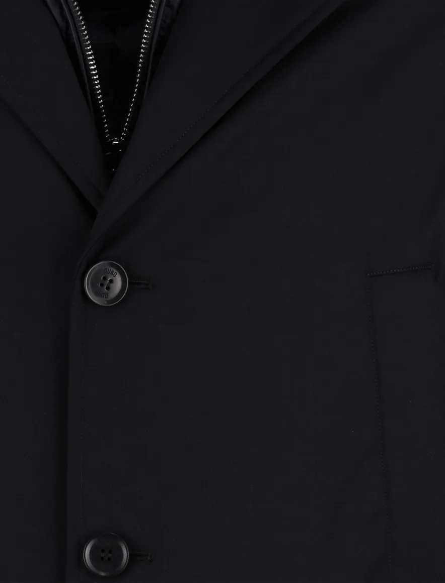 Duno Spencer winterjas donkerblauw waterdicht