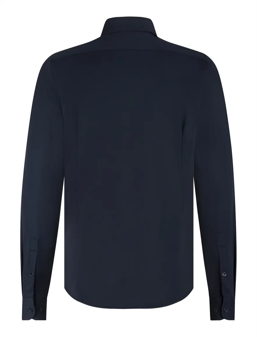 Blue Industry overhemd navy effen