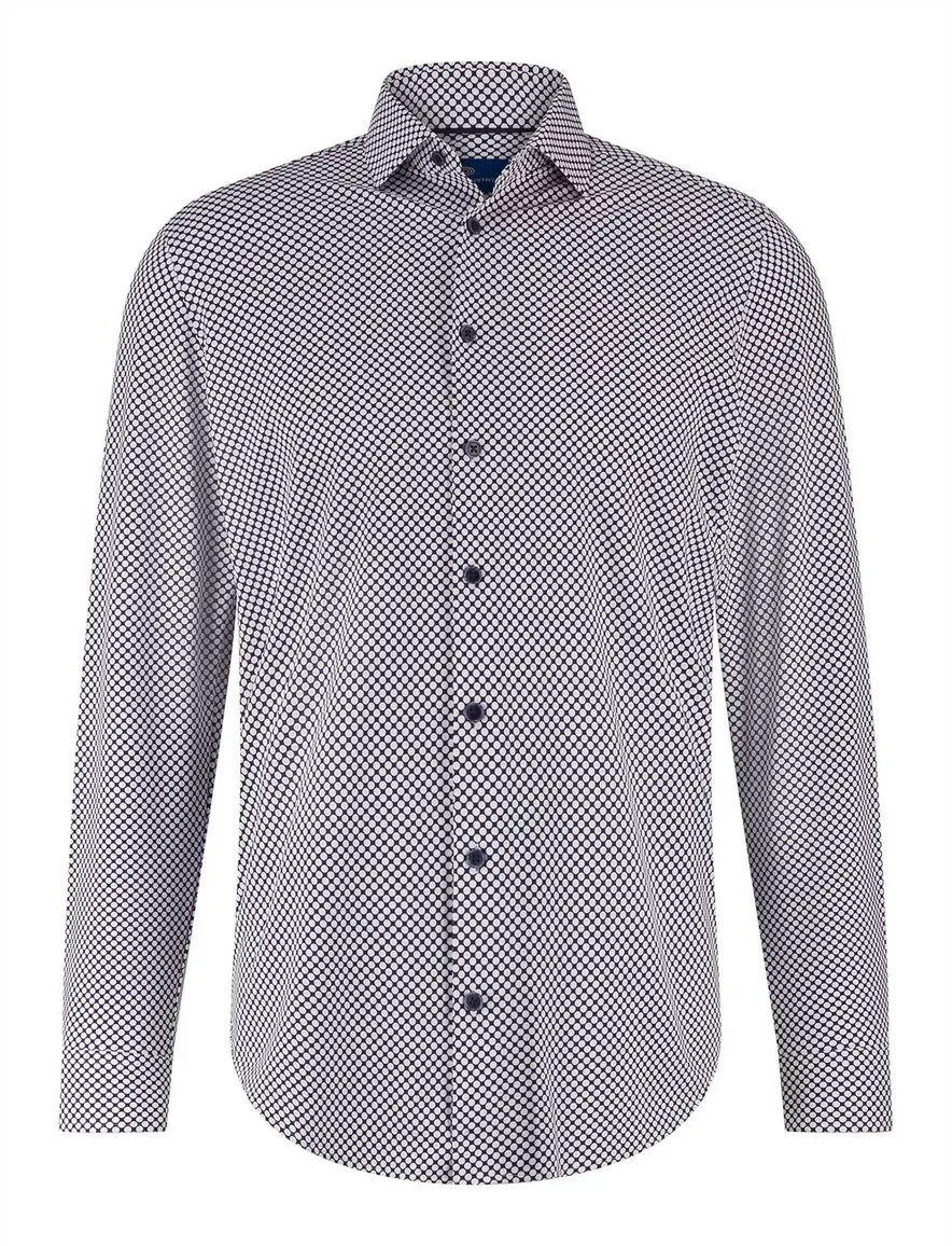 Blue Industry overhemd navy print