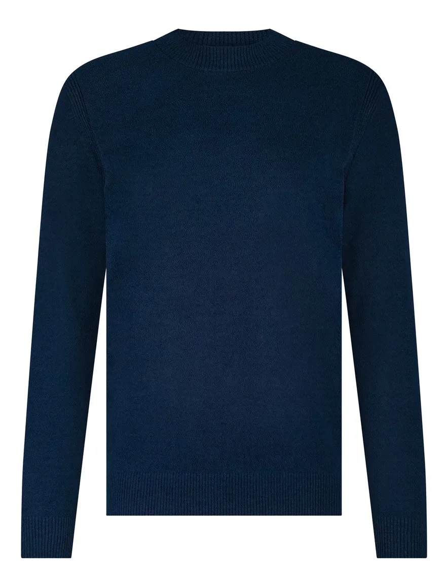 Blue industry trui donkerblauw