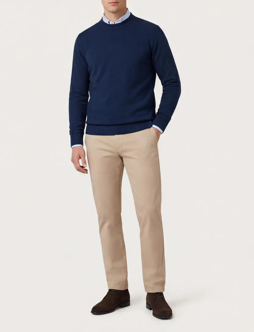 trui Blue industry donkerblauw