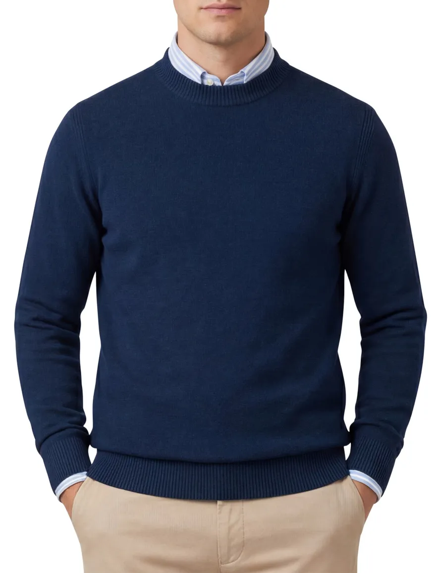 Blue industry trui donkerblauw