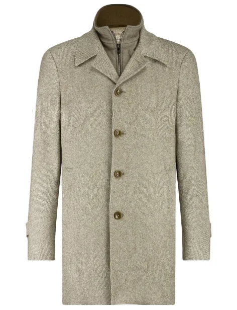 Blue Industry jas beige geprint