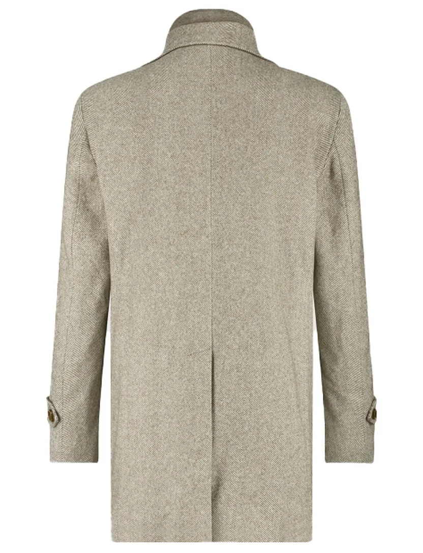 Blue Industry jas bruin geprint