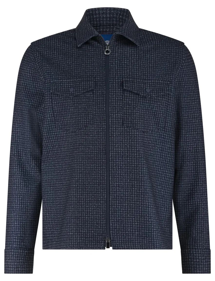 Blue industry Overshirt donkerblauw