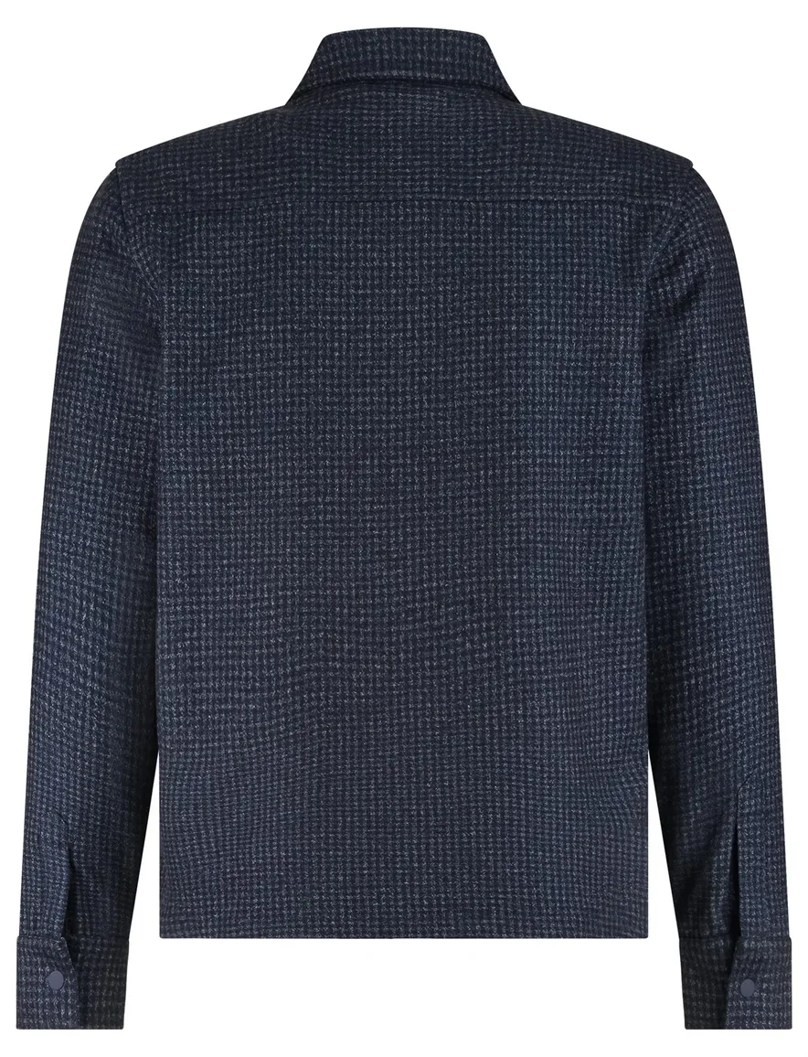 Blue industry Overshirt donkerblauw