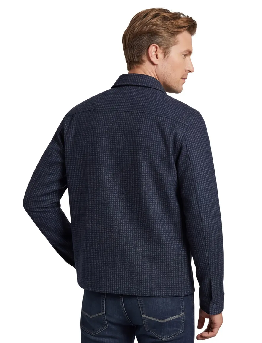 Blue industry Overshirt donkerblauw