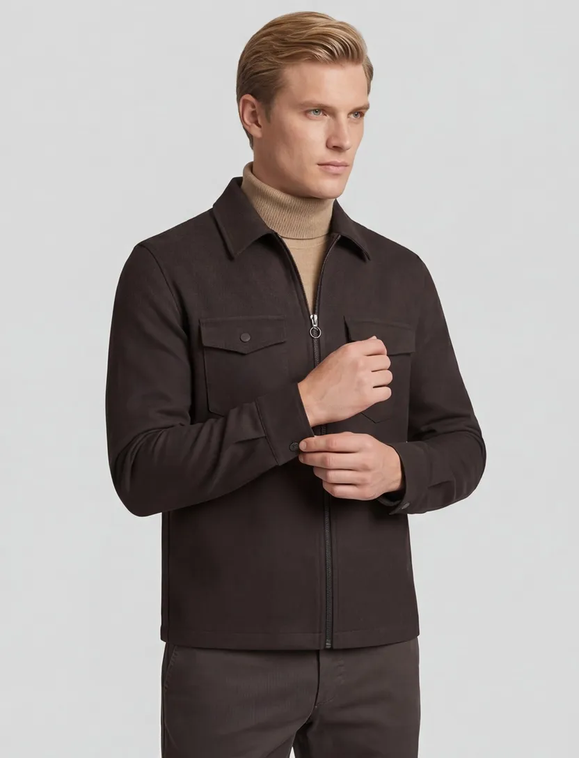 Overshirt Blue industry bruin