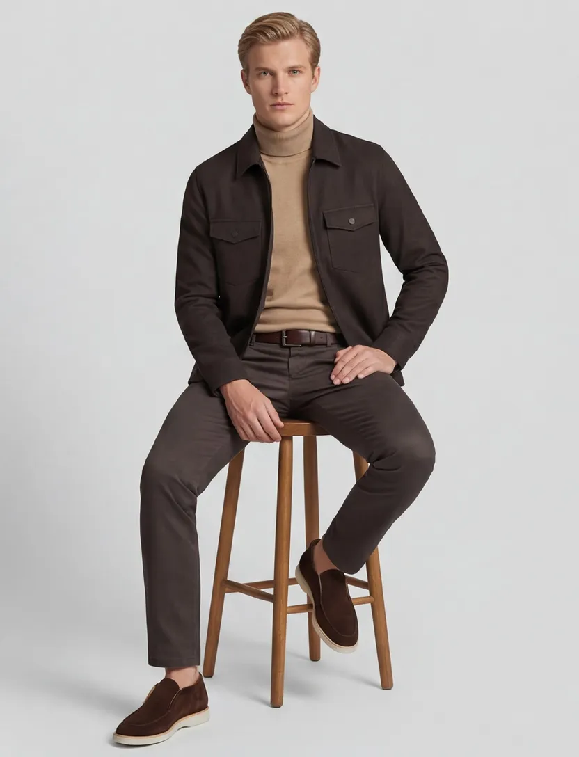 Overshirt Blue industry bruin