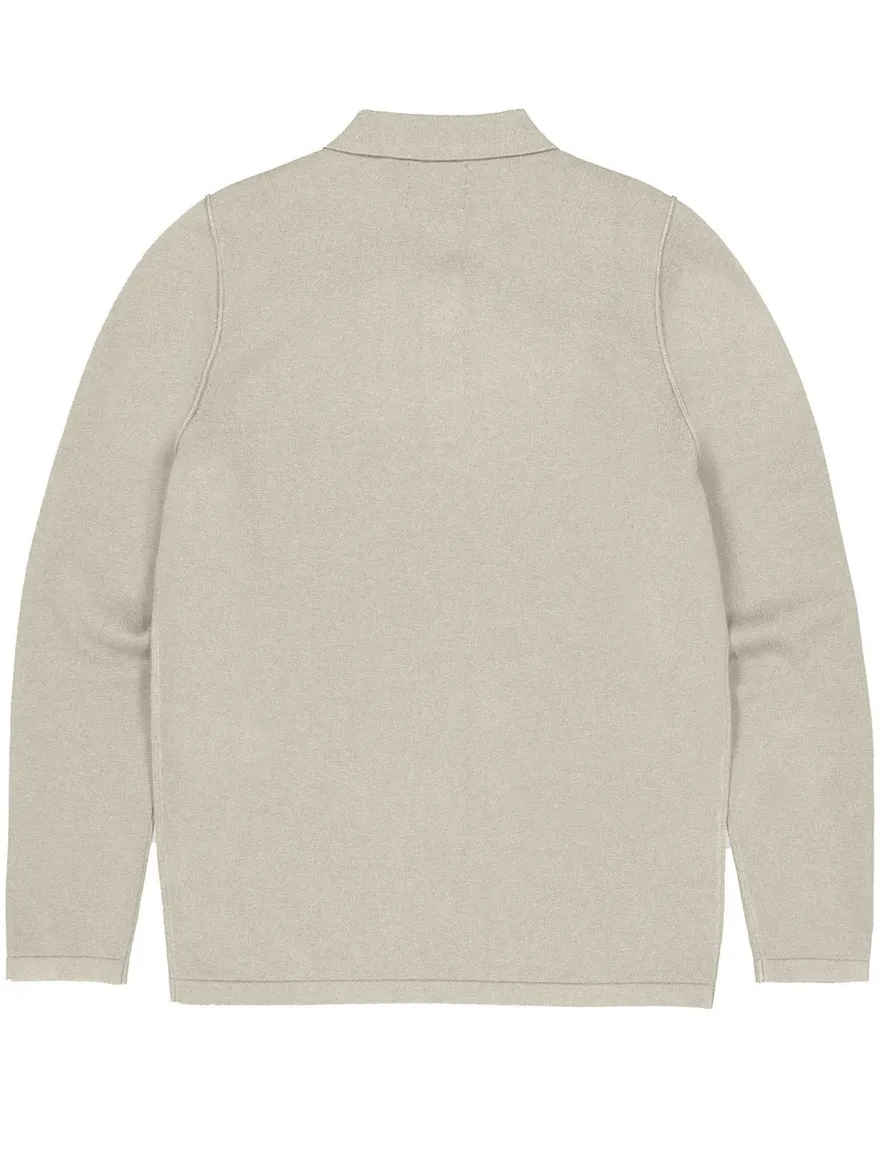 Butcher of Blue polo beige effen