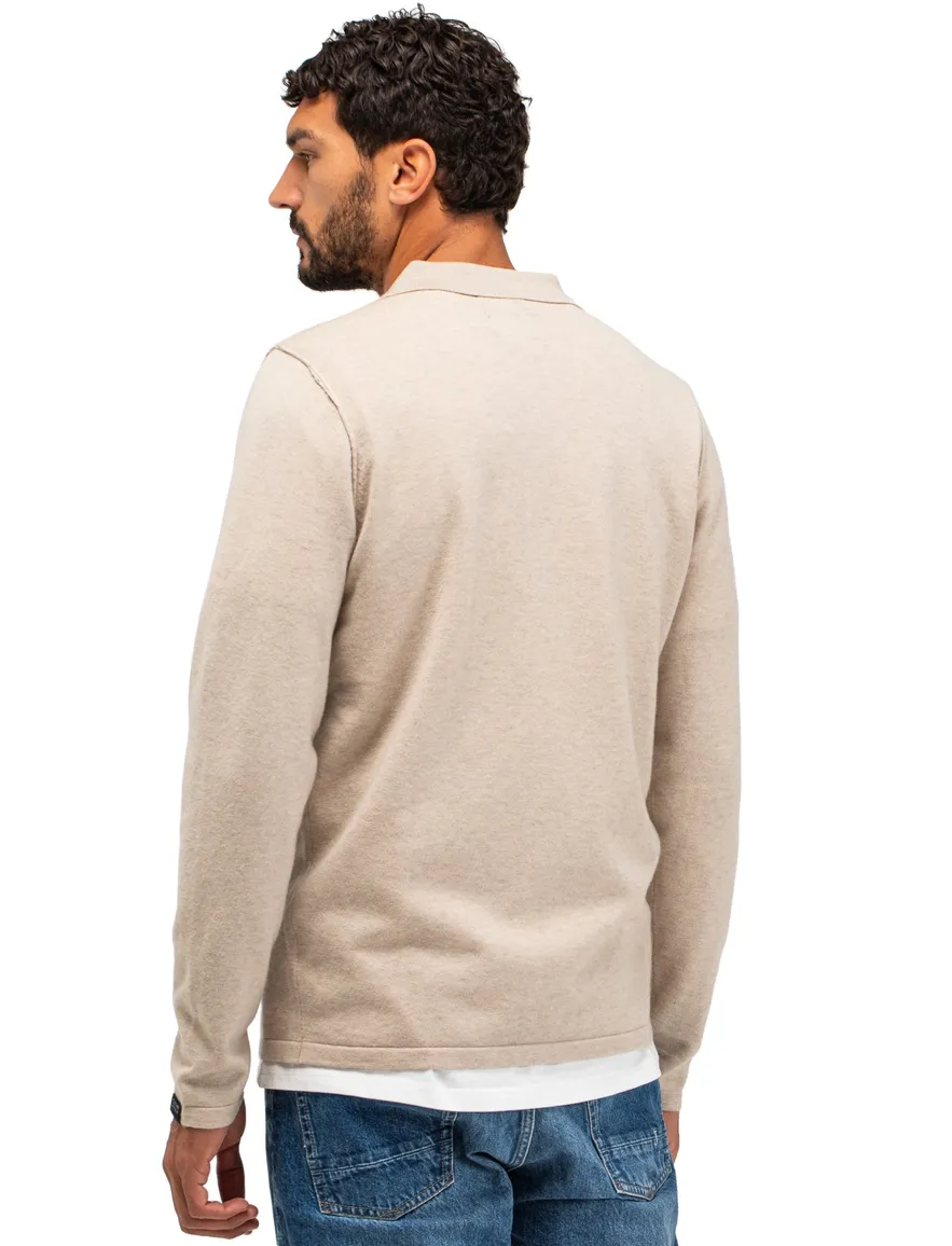 Butcher of Blue polo beige effen