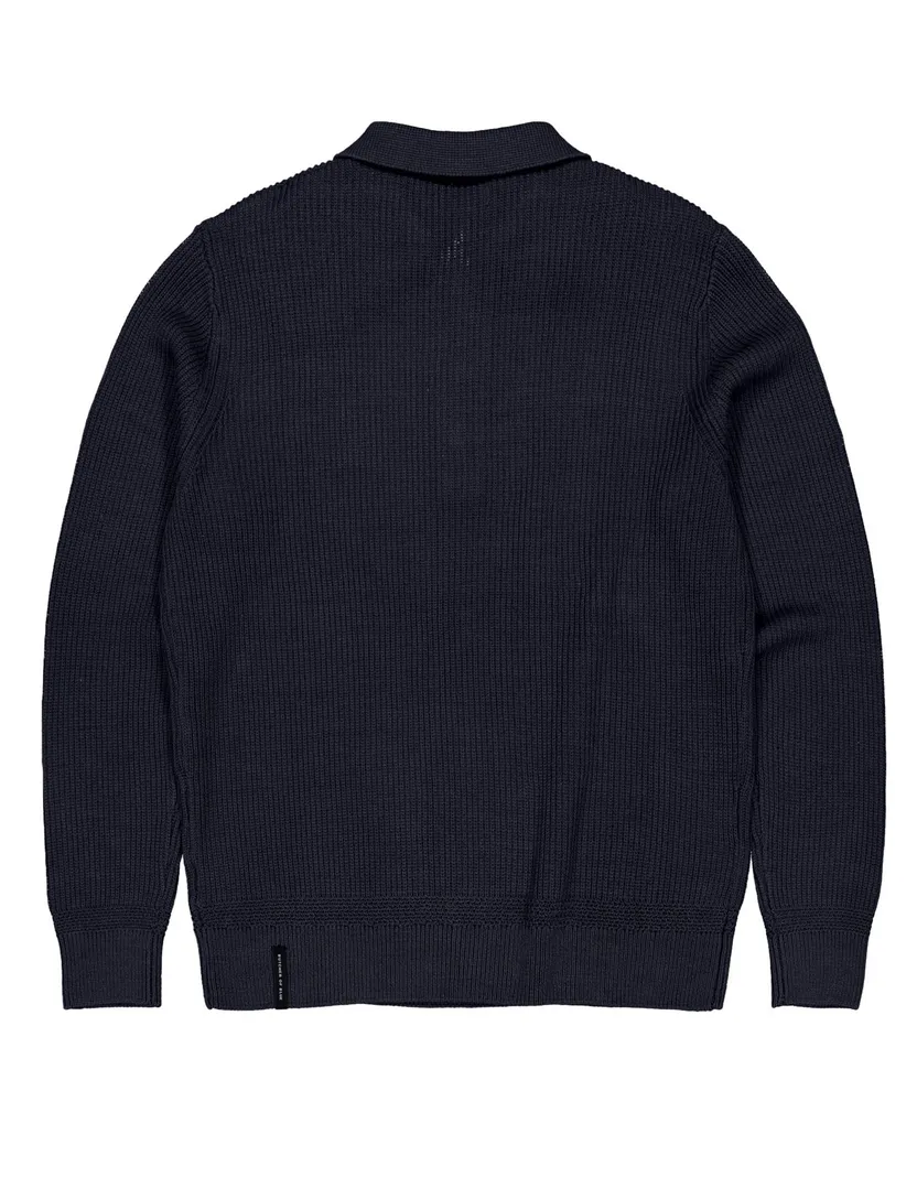 Trui Galway Butcher of Blue donkerblauw