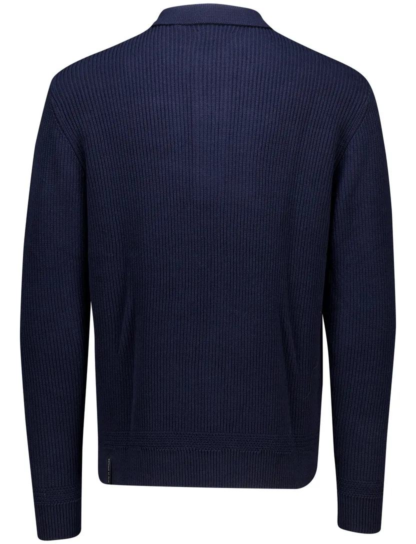 Trui Galway Butcher of Blue donkerblauw