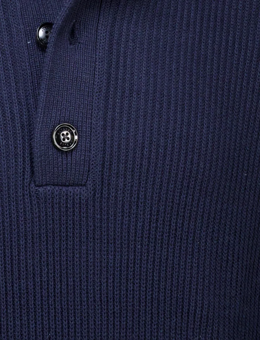 Trui Galway Butcher of Blue donkerblauw