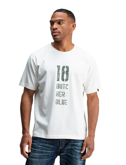 Butcher of Blue t-shirt wit Butcher of Blue