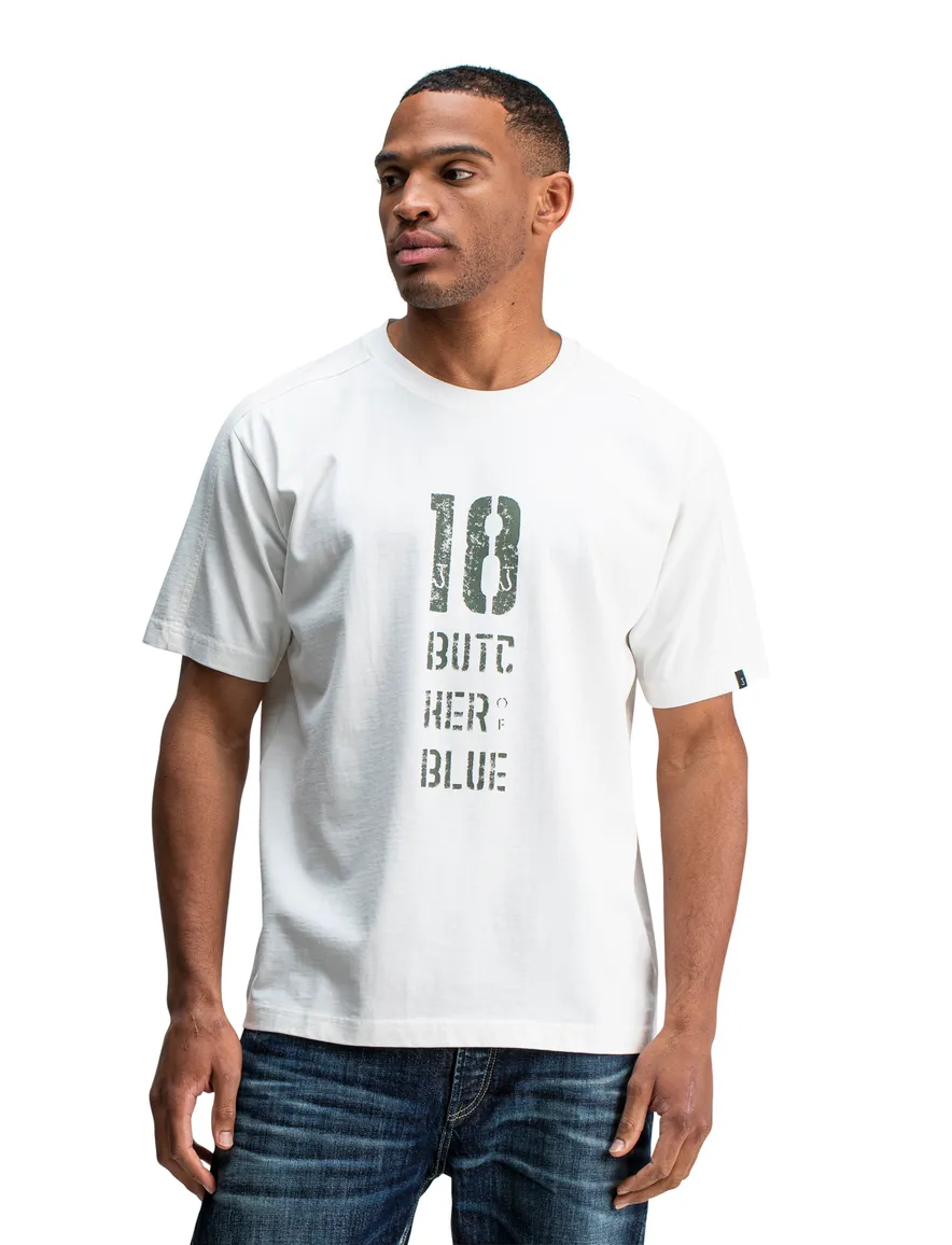 t-shirt wit Butcher of Blue