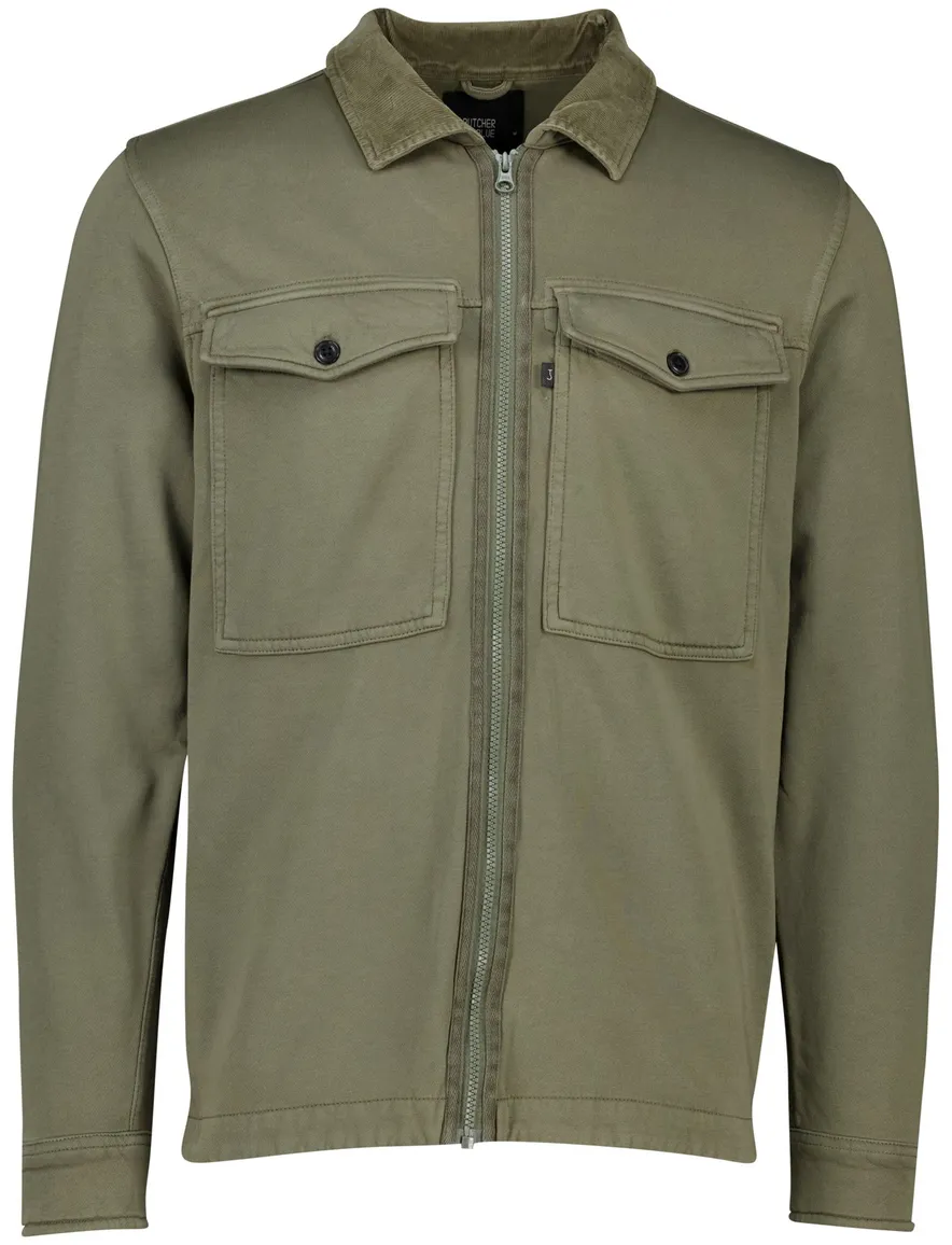 overshirt butcher of blue groen effen