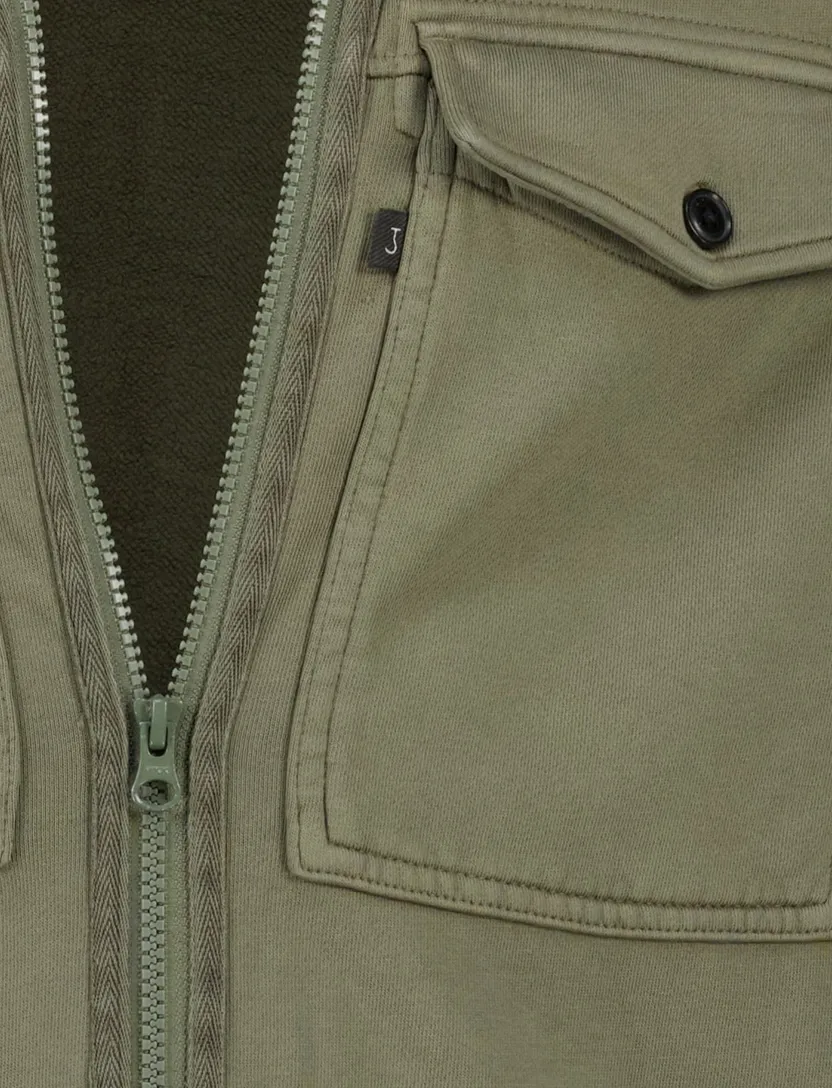 butcher of blue overshirt groen rits