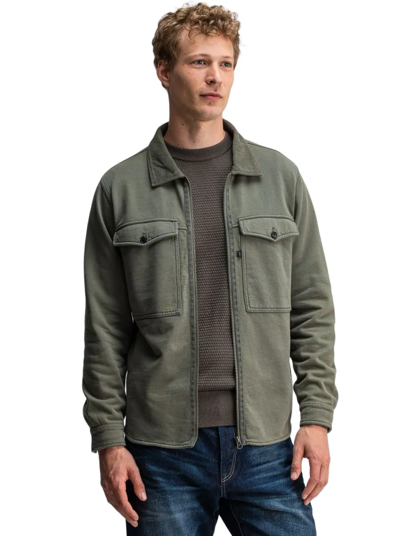 butcher of blue overshirt groen rits
