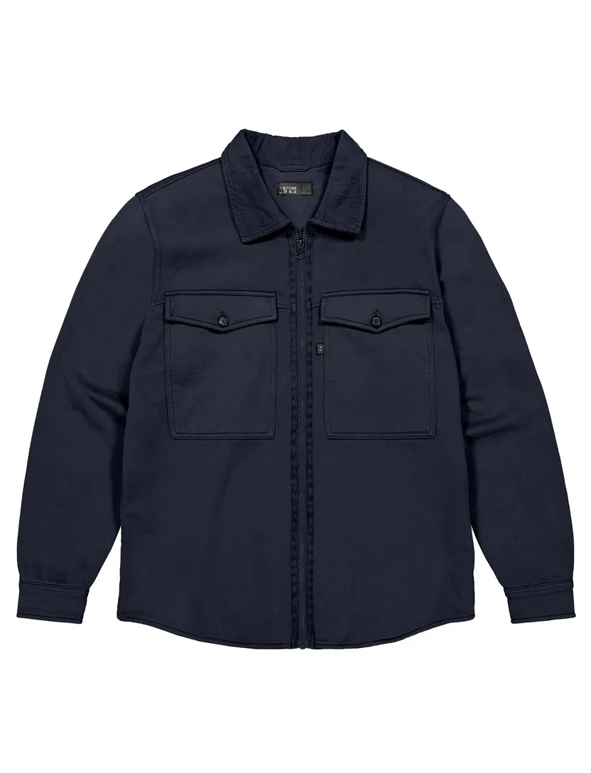 Overshirt Butcher of Blue donkerblauw 100% katoen