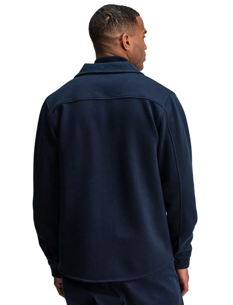 Butcher of Blue overshirt donkerblauw dubbele borstzak