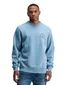 Butcher of Blue sweater effen lichtblauw katoen