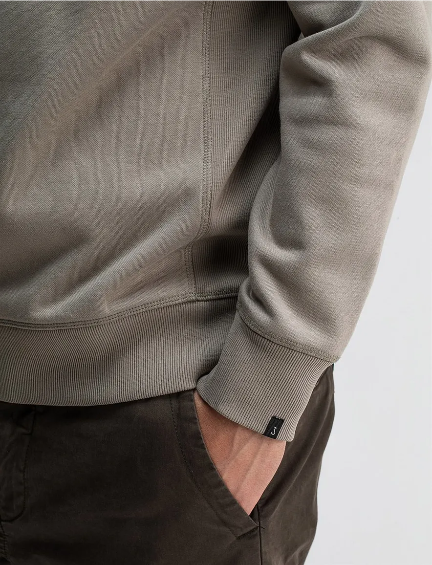 Butcher of Blue hoodie khaki effen katoen