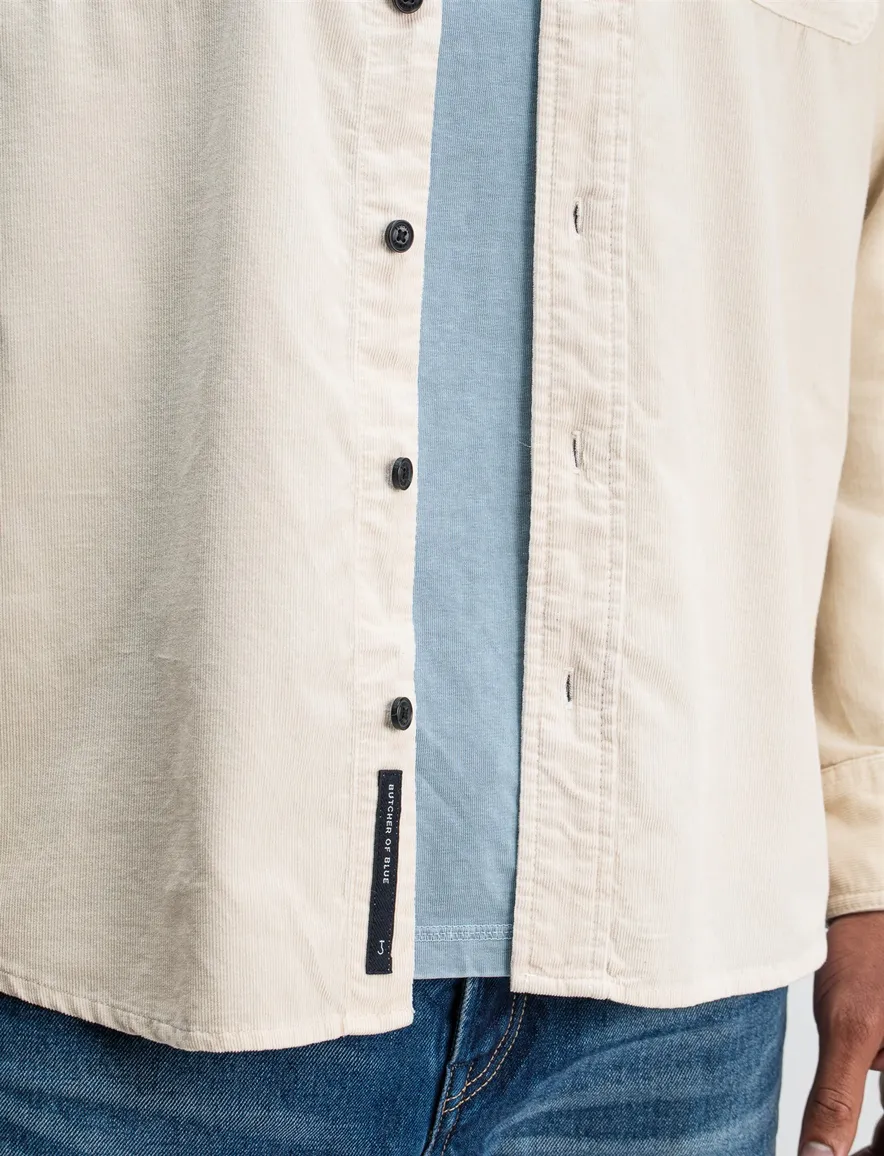 Butcher of Blue overshirt beige grey