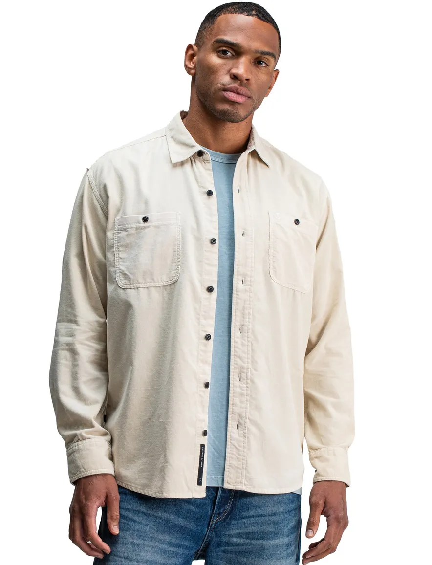 Butcher of Blue overshirt beige grey