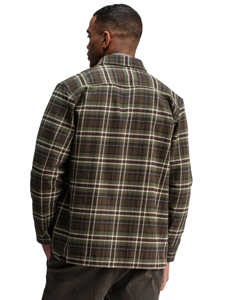 Butcher of Blue overshirt print forest green
