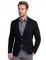 Roy Robson colberts zwart effen slim fit