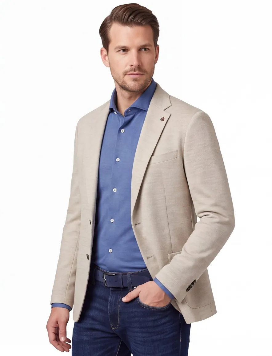 Roy Robson slim fit colbert beige