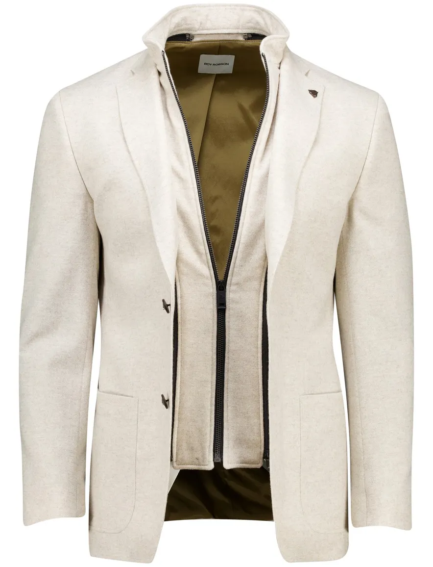 Roy Robson colbert uitneembaar binnenvest beige
