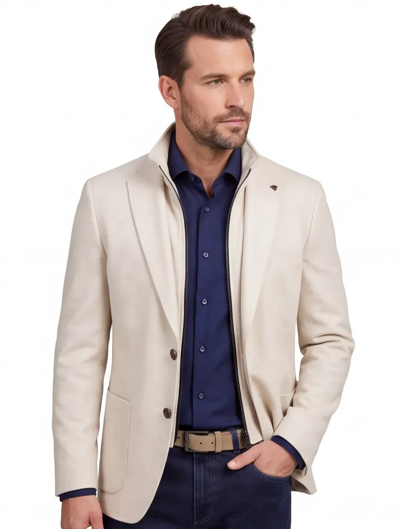 colbert Roy Robson uitneembaar binnenvest creme normale fit