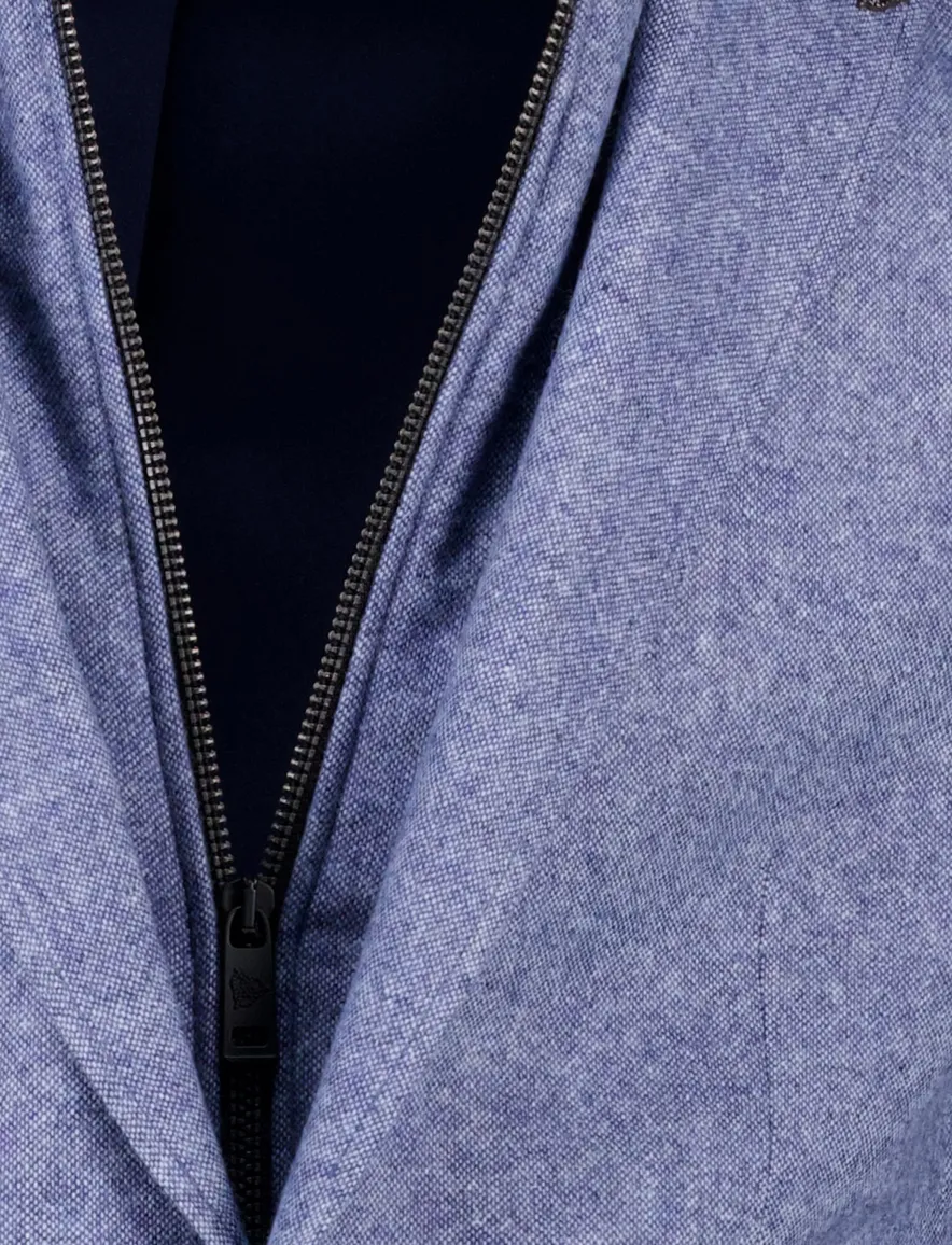 Roy Robson colbert blauw regular fit