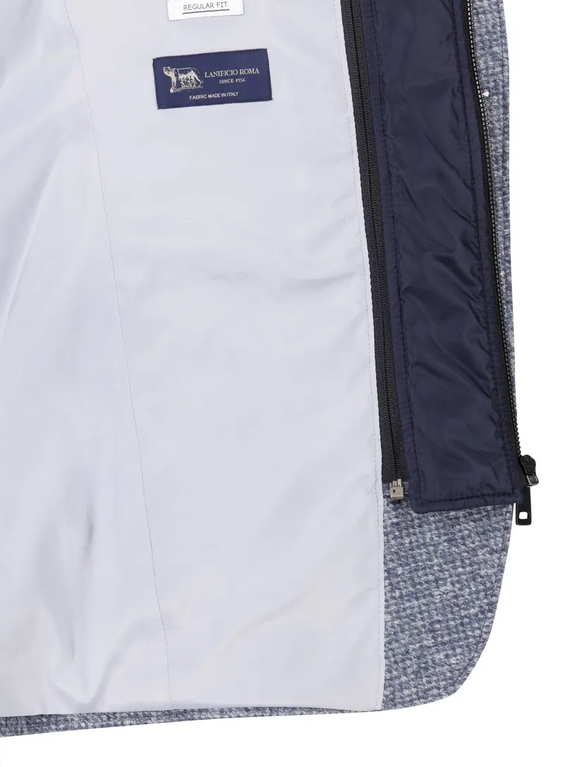 Roy Robson colbert blauw gemêleerd