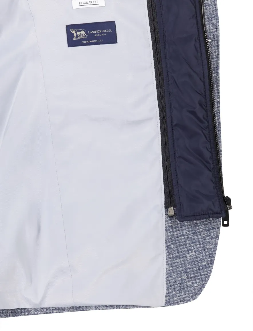 winterjas blauw Roy Robson