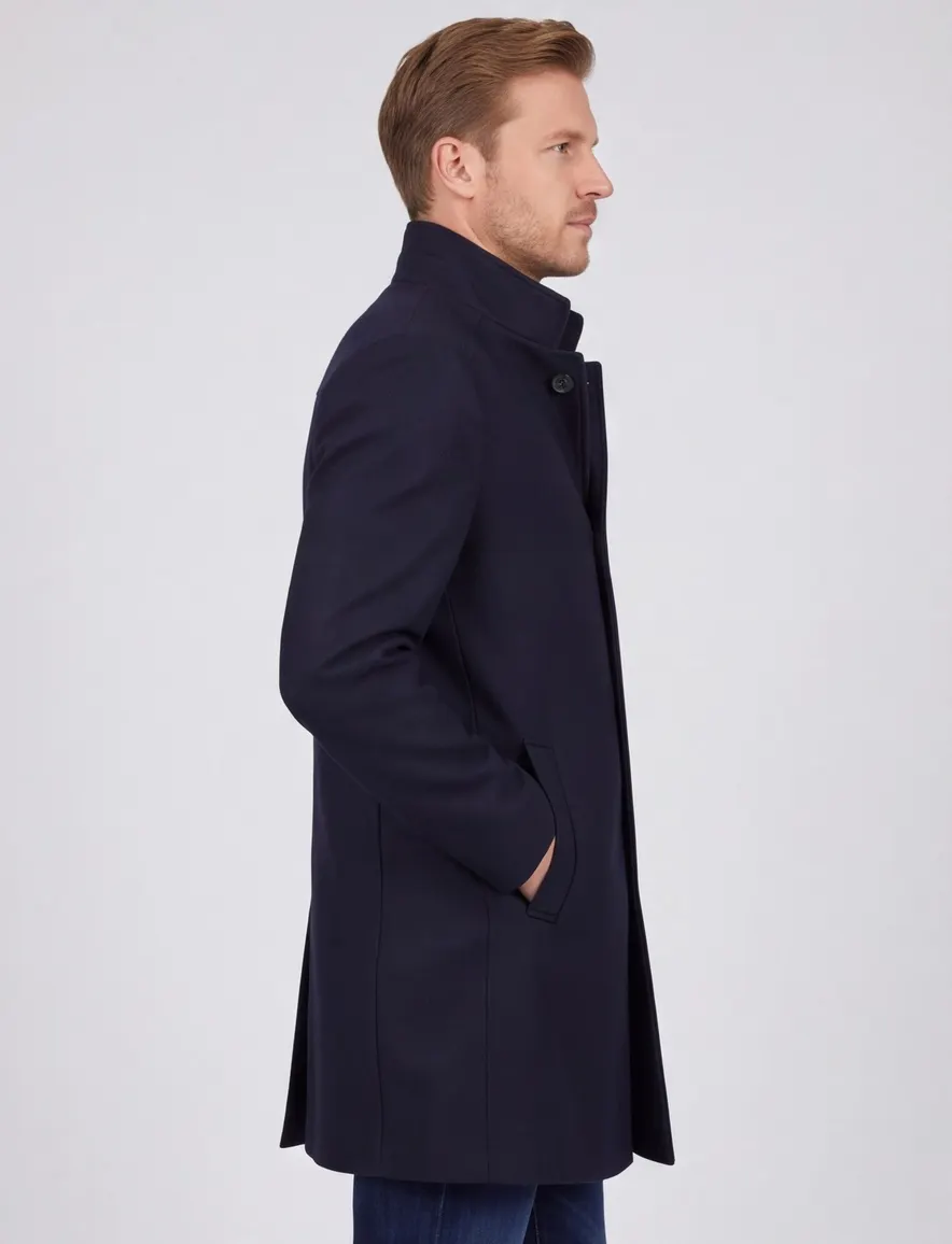 Roy Robson winterjas donkerblauw